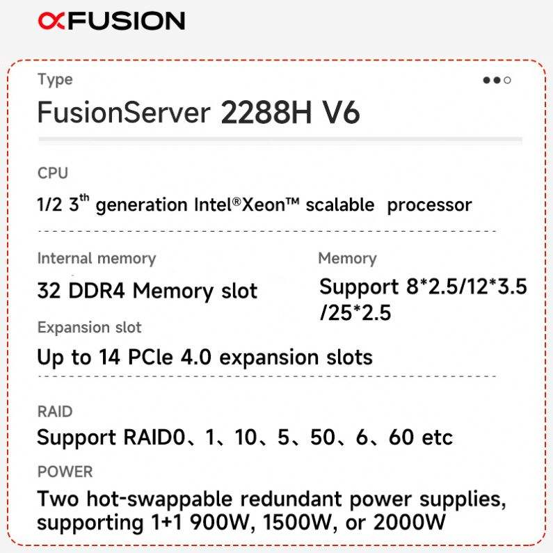 2288H V6 V7 xFusion Nas System Computer Buy Storage A Servers And Workstations Pc 10Gbps Dedicated Gpu Ai Rack Server